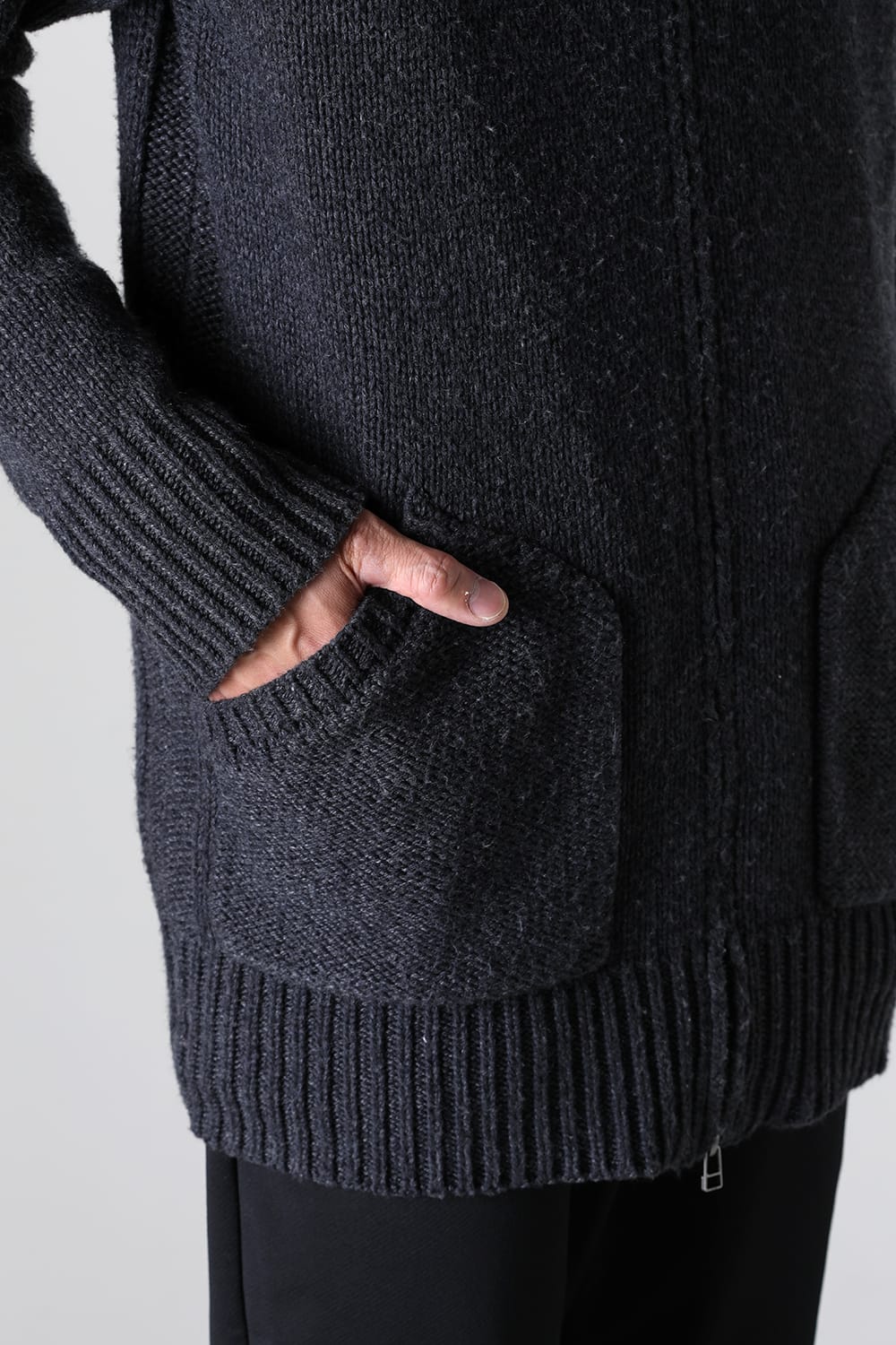 ドライバーズニット チャコールグレー