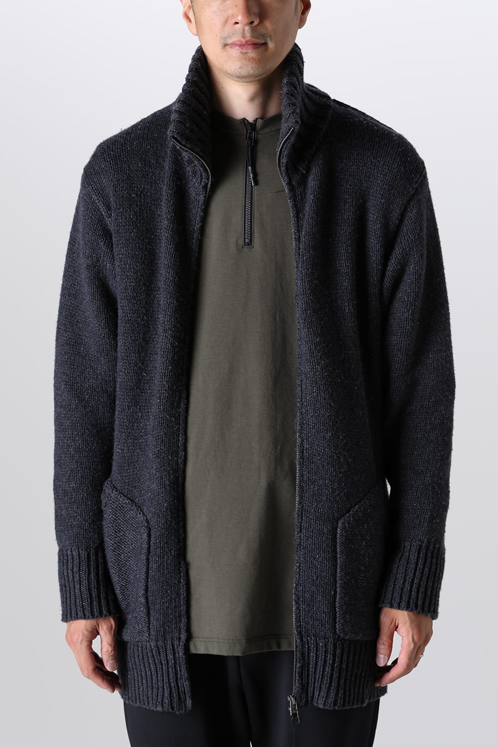 ドライバーズニット チャコールグレー