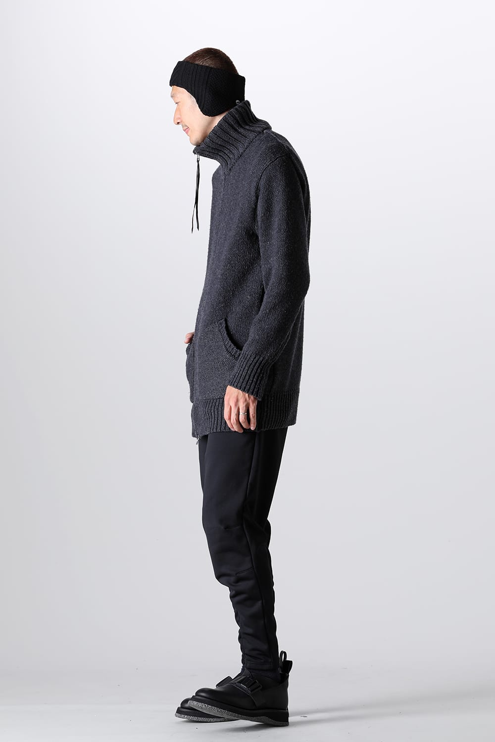 ドライバーズニット チャコールグレー