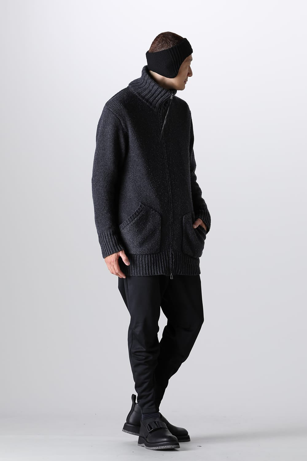 ドライバーズニット チャコールグレー