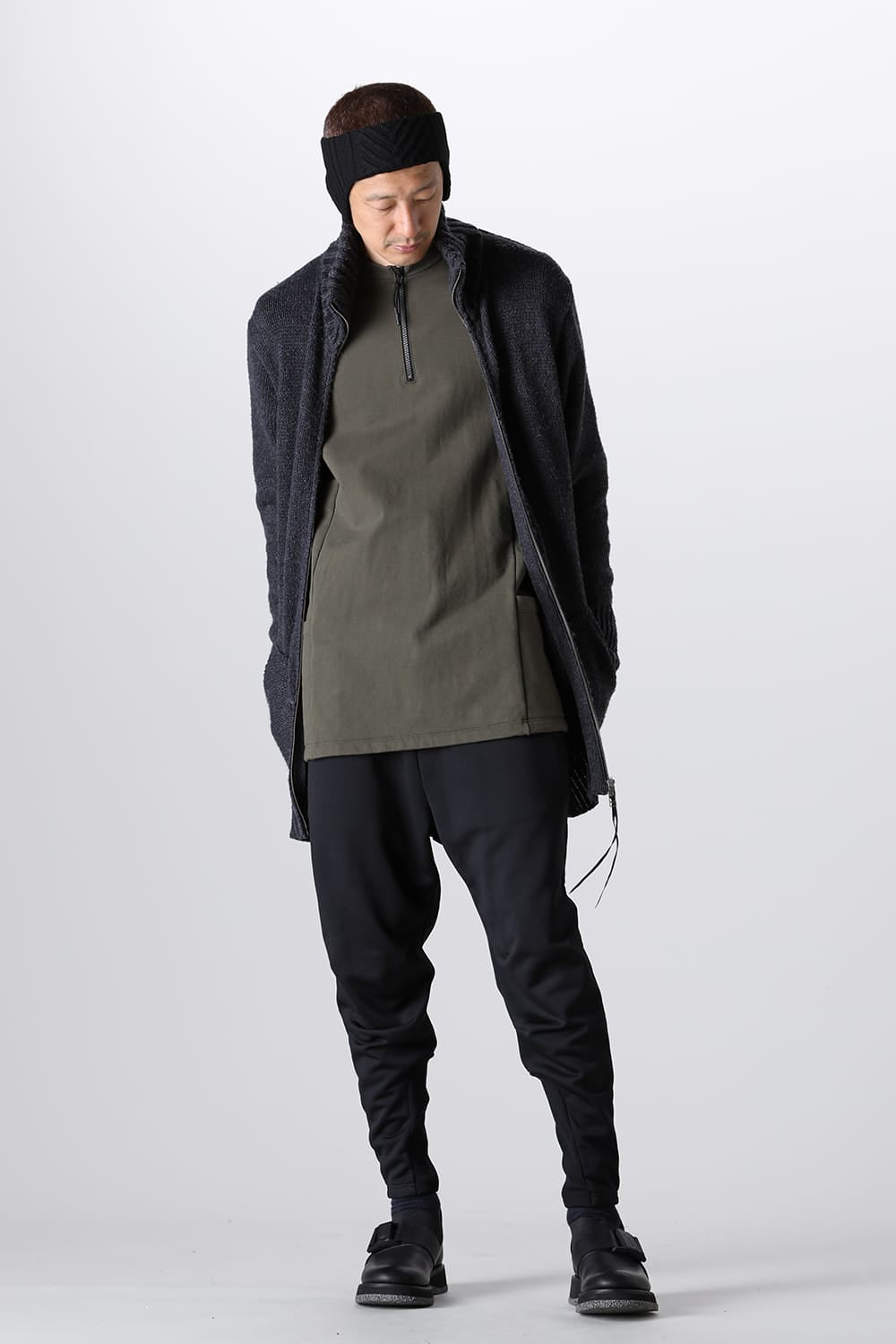 ドライバーズニット チャコールグレー