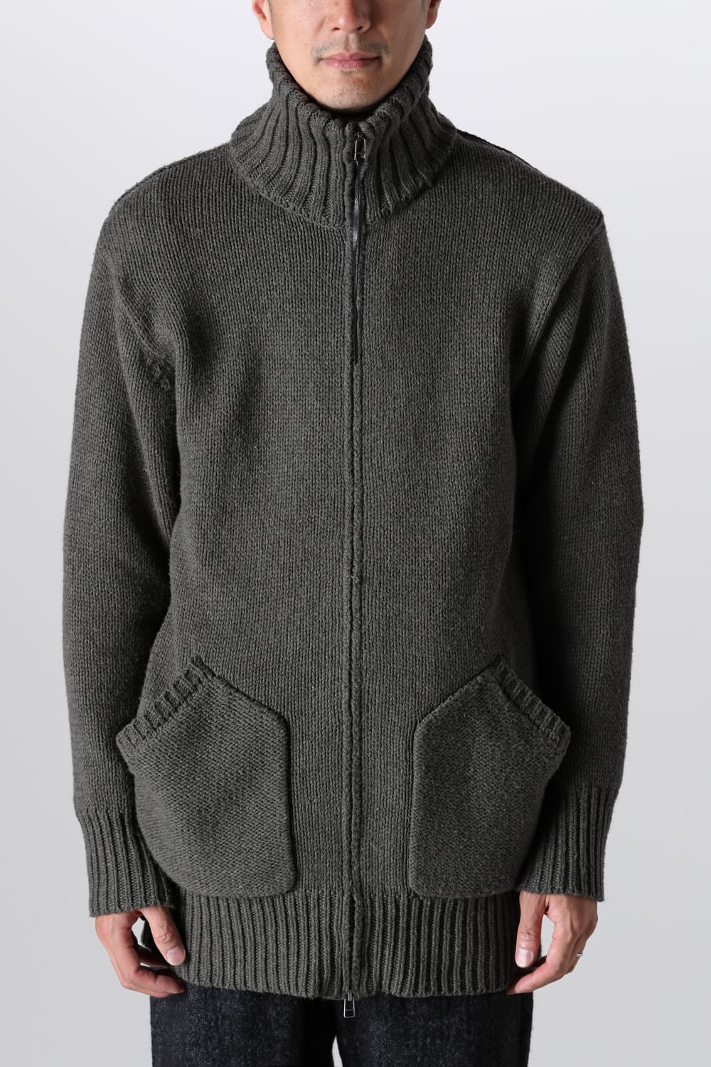 ドライバーズニット カーキ