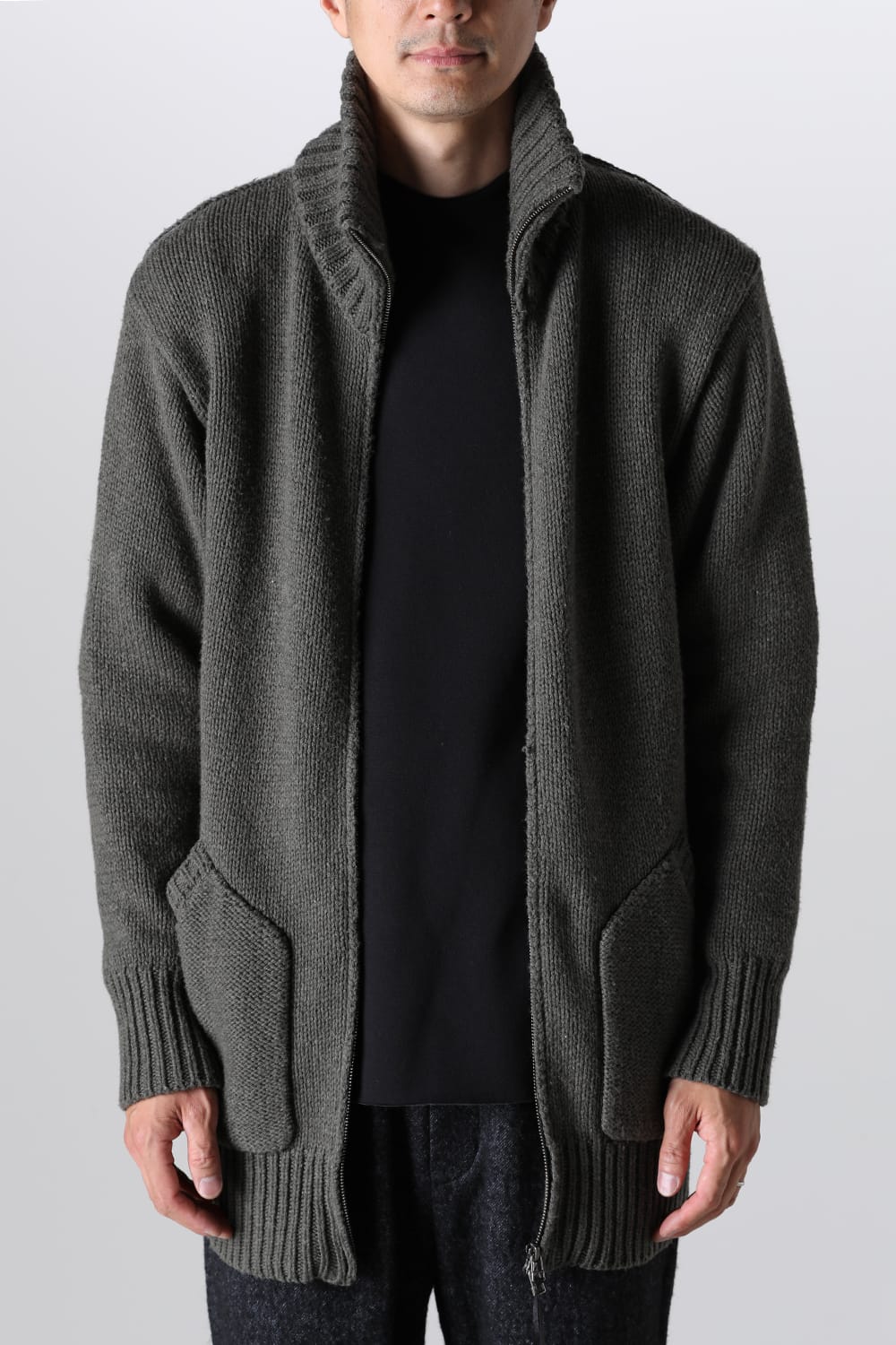 ドライバーズニット カーキ