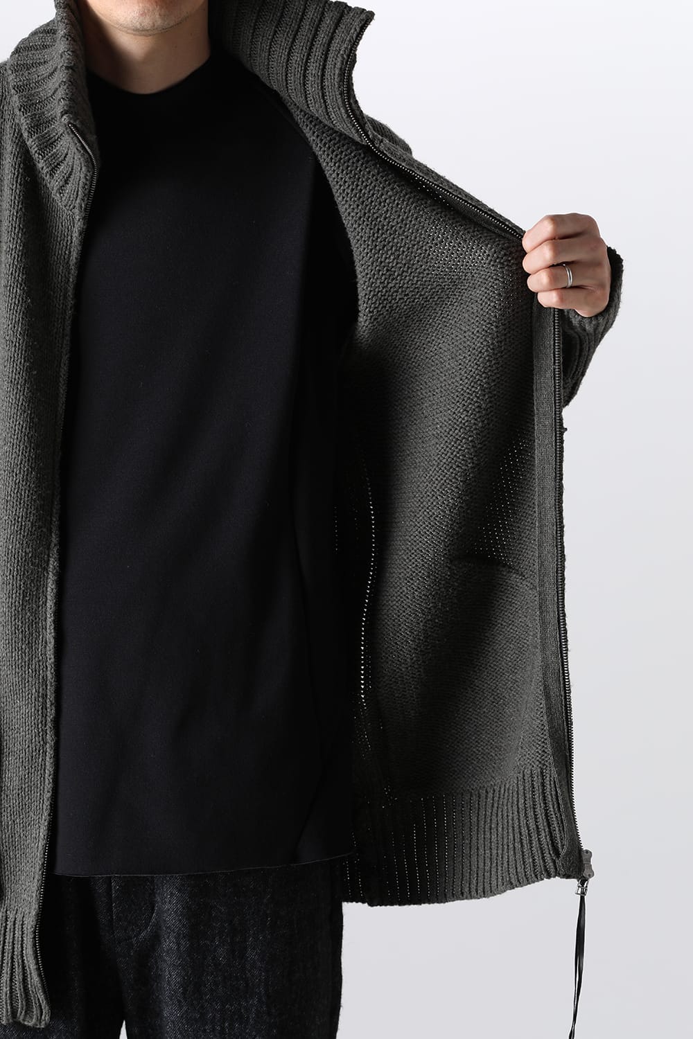 ドライバーズニット カーキ