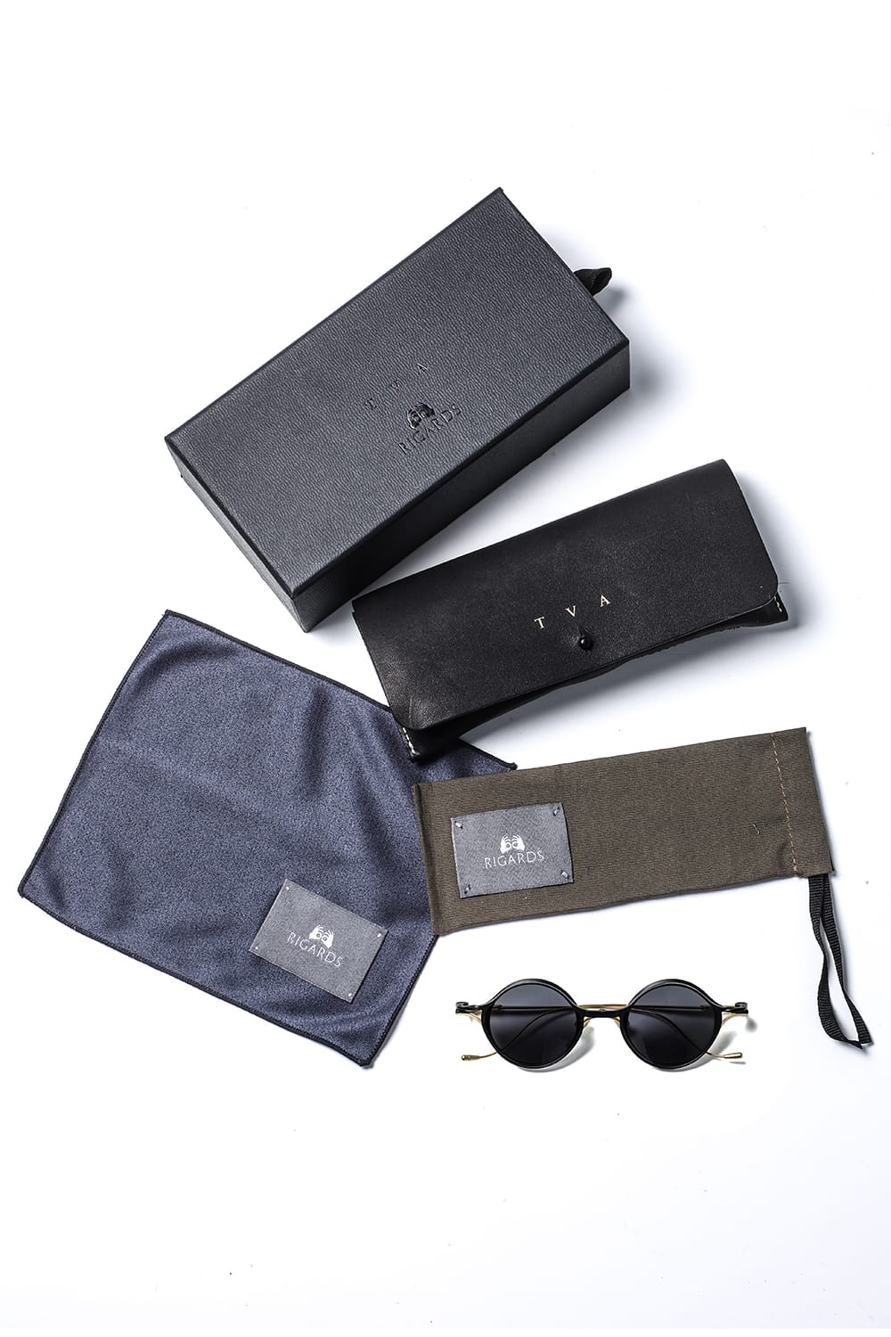 RIGARDS 10th Anniversary collaboration sunglasses GOLD+BLACK / BLACK