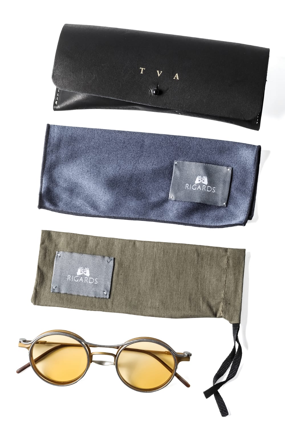 RIGARDS x The Viridi-anne collaboration sunglasses - RG2000TVA ANTIQUE GOLD/TITANIUM/YELLOW