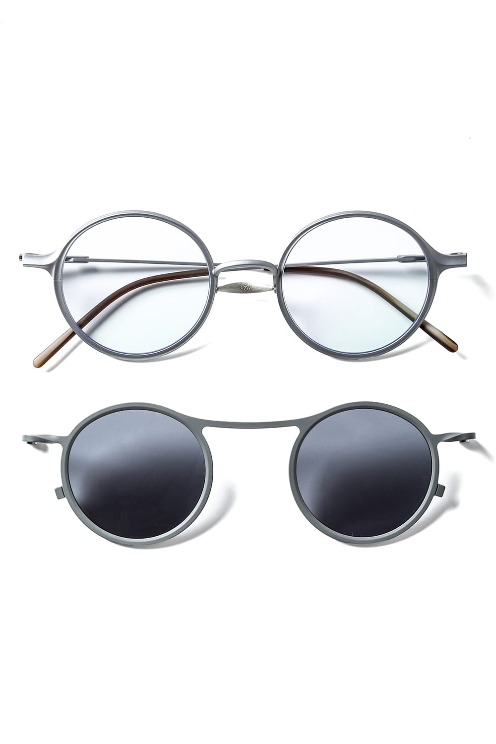 RIGARDS x The Viridi-anne collaboration sunglasses - RG2001TVA Gray + Gray / Clear + D.Gray Lens / Matte
