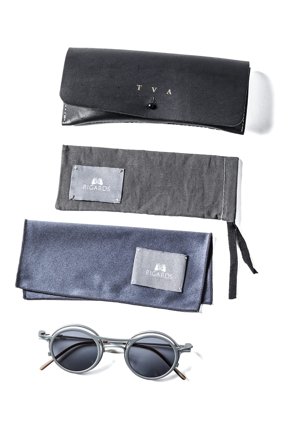 RIGARDS x The Viridi-anne collaboration sunglasses - RG2001TVA Gray + Gray / Clear + D.Gray Lens / Matte