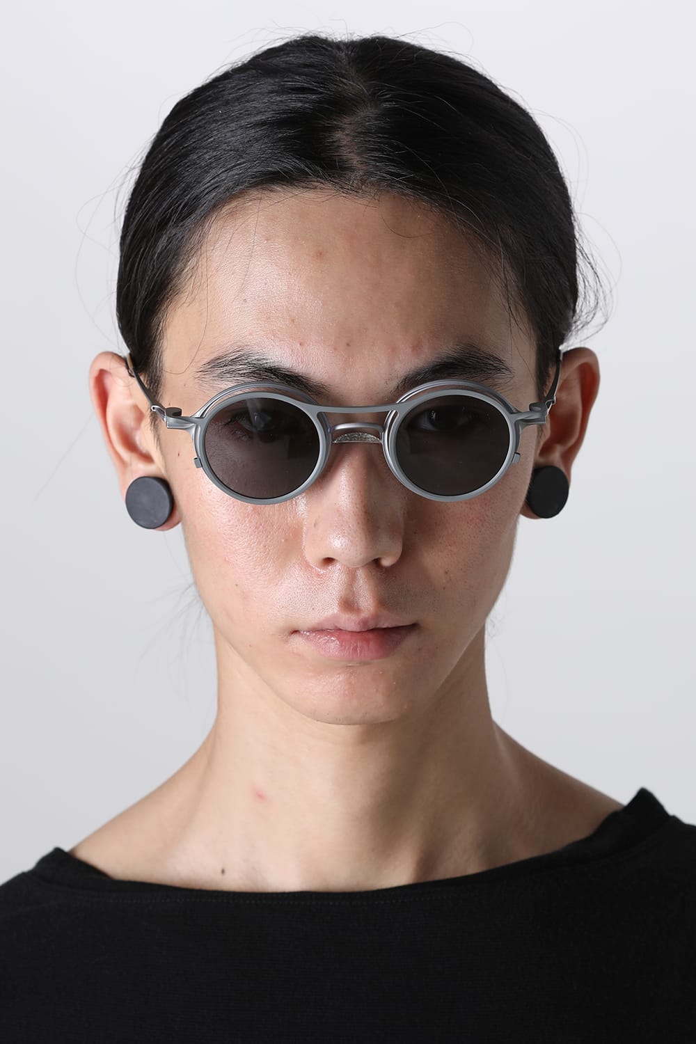 RIGARDS x The Viridi-anne collaboration sunglasses - RG2001TVA Gray + Gray / Clear + D.Gray Lens / Matte