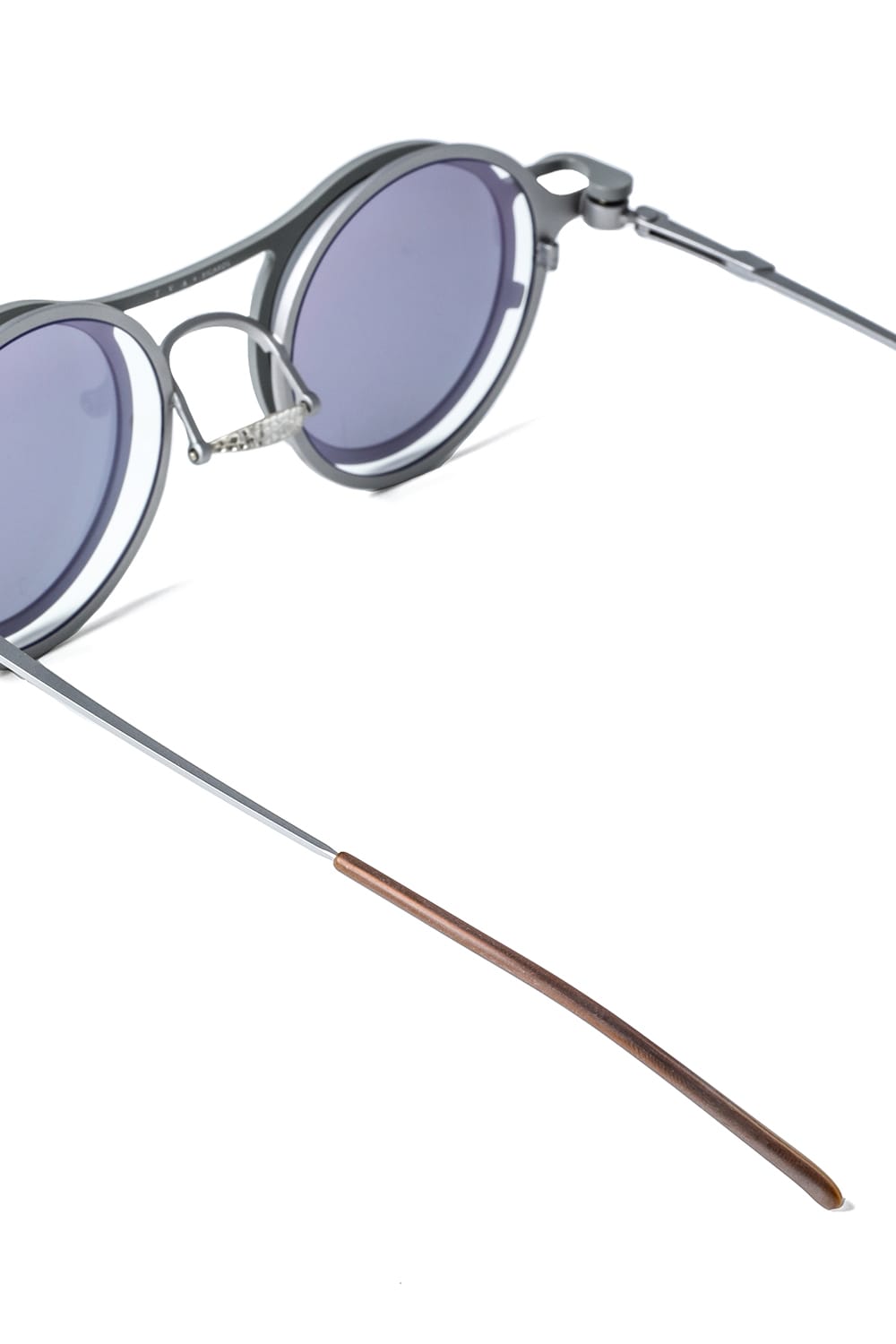 RIGARDS x The Viridi-anne collaboration sunglasses - RG2001TVA Gray + Gray / Clear + D.Gray Lens / Matte