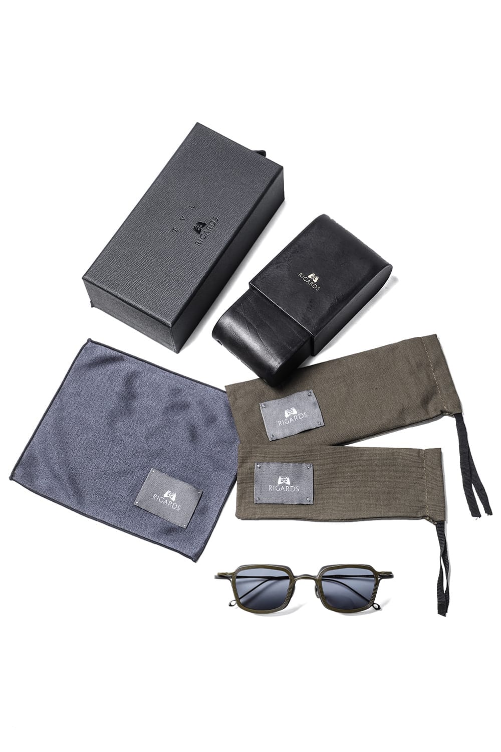 RIGARDS x The Viridi-anne collaboration sunglasses RG2004TVA / Vintage Bronze + Olive / Clear + D.Gray Lens / Vintage