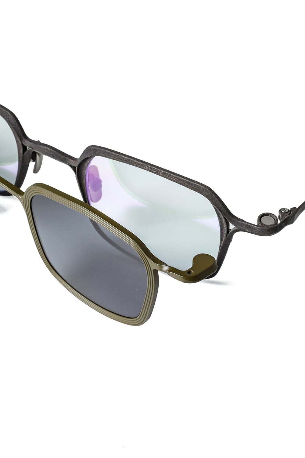 RIGARDS x The Viridi-anne collaboration sunglasses RG2004TVA / Vintage Bronze + Olive / Clear + D.Gray Lens / Vintage