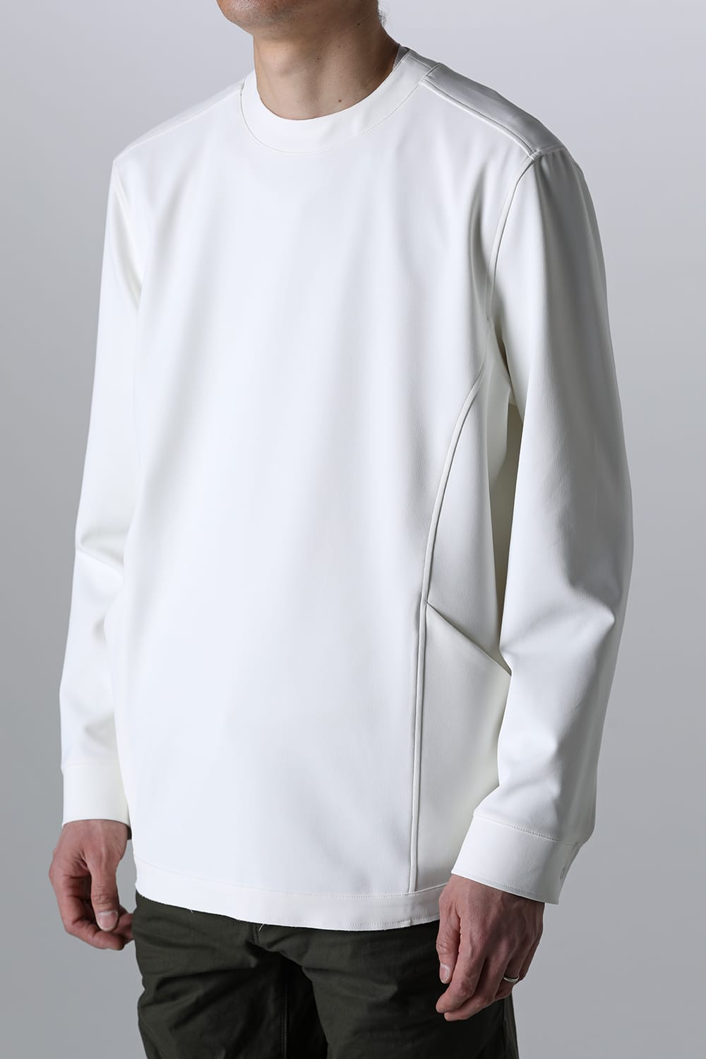 Solid Jersey L/S Euro White