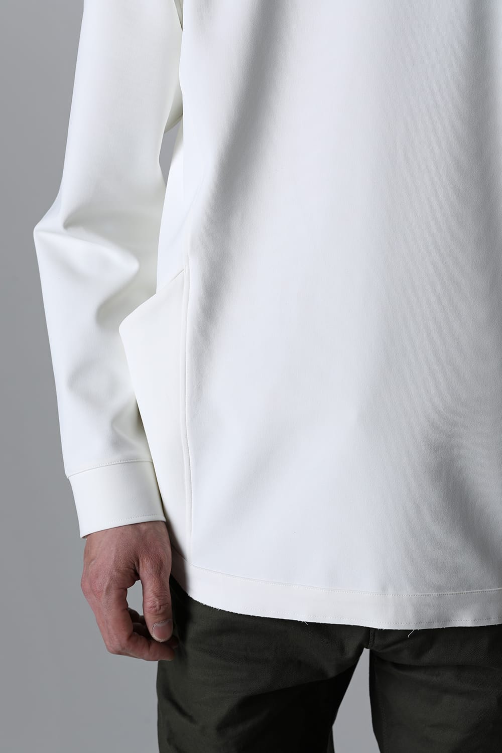 Solid Jersey L/S Euro White