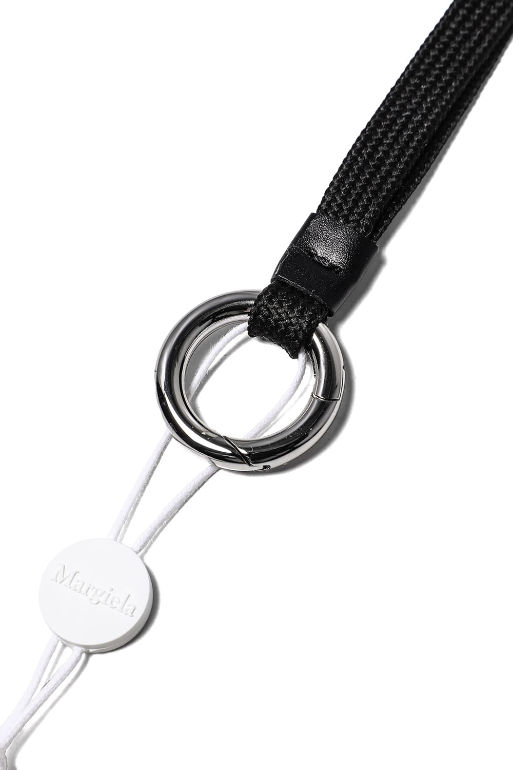 Tag Key Ring With Lace White