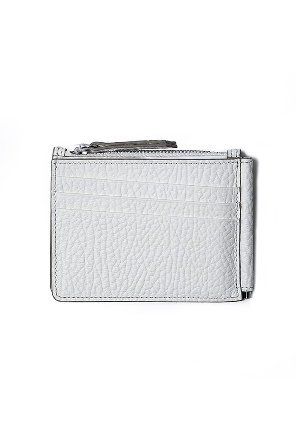 Wallet Slim 2 Pincer GRAINY LEATHER  White