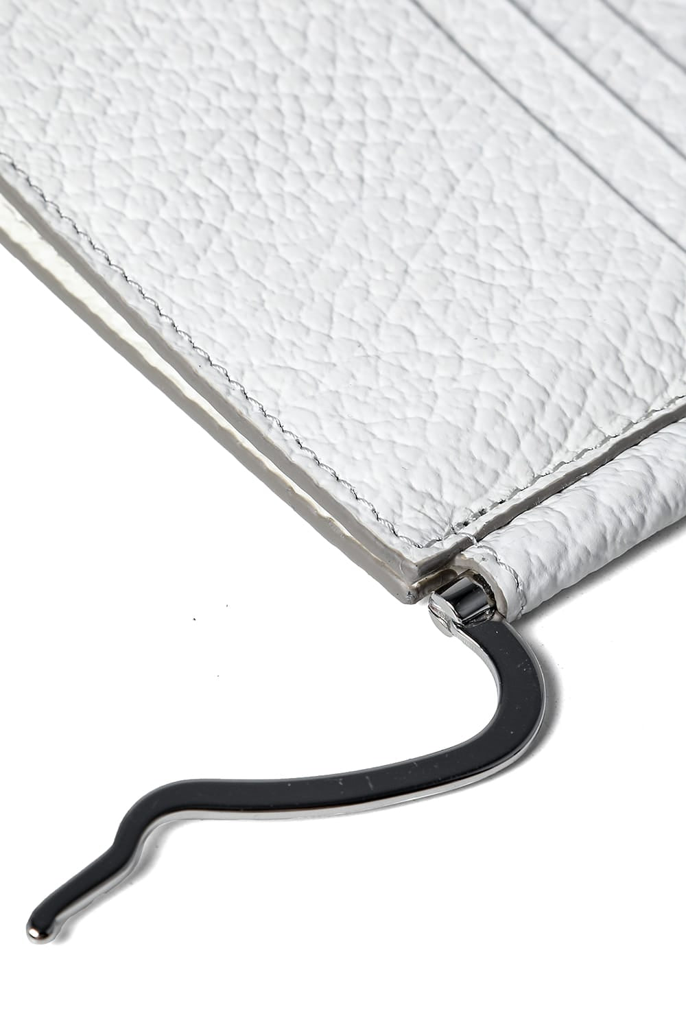 Wallet Slim 2 Pincer GRAINY LEATHER  White