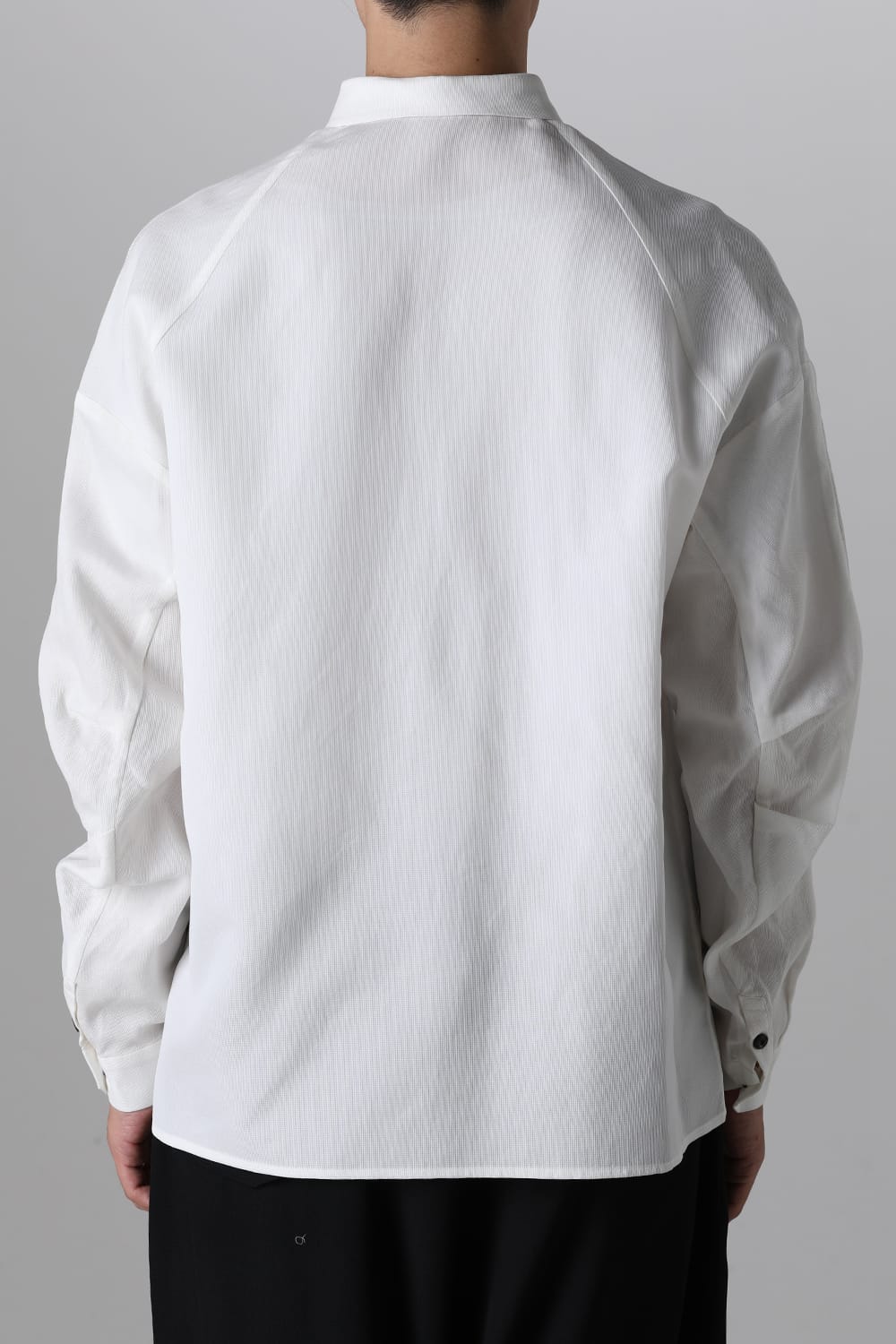 シャツ ルーズフィット コットン リネン ホワイト