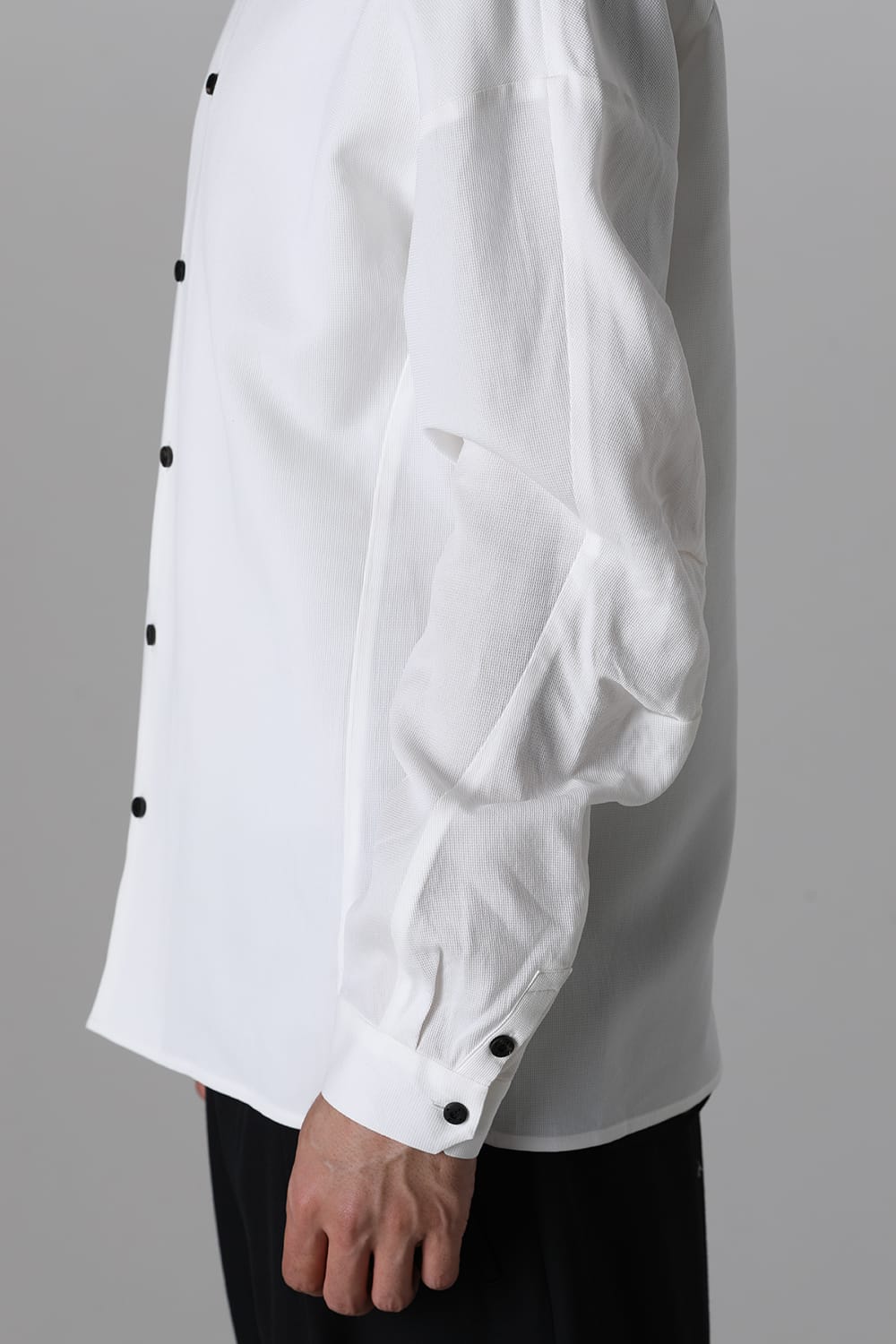 シャツ ルーズフィット コットン リネン ホワイト