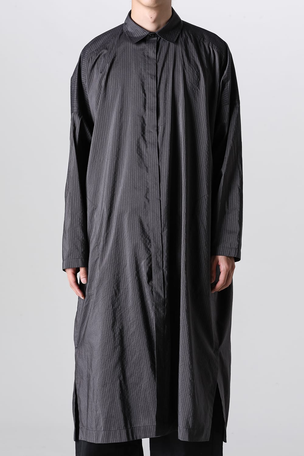 SHIRT#95 Anthracite Ridge Striped Shirting