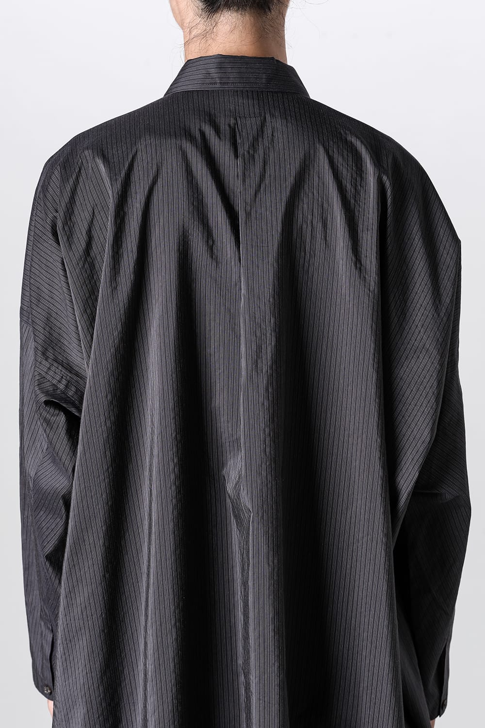 SHIRT#95 Anthracite Ridge Striped Shirting