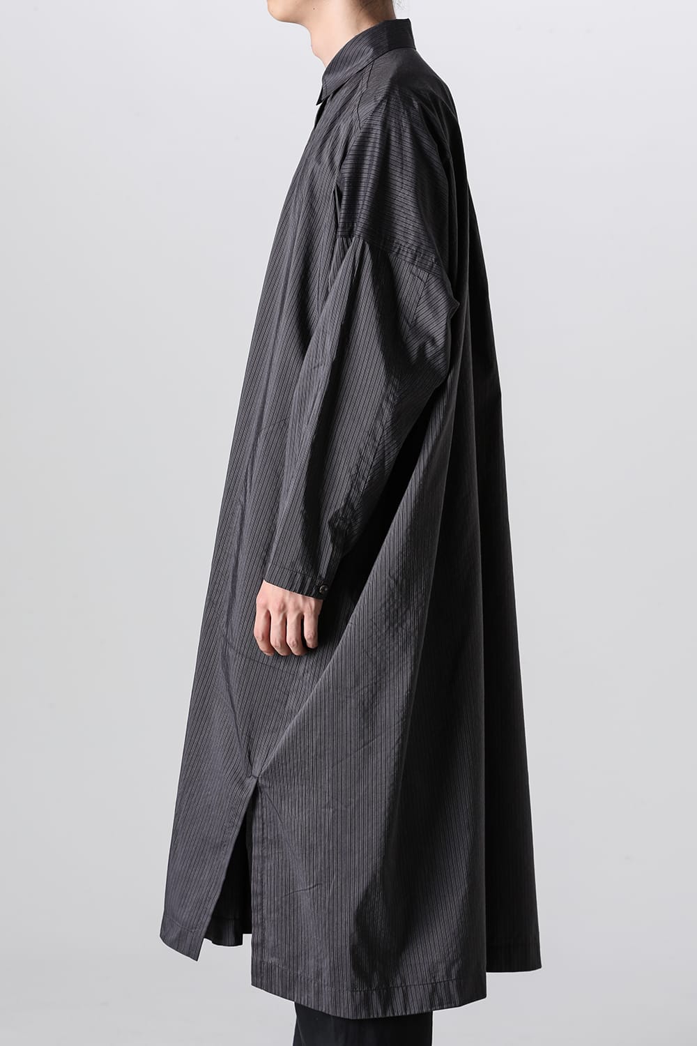 SHIRT#95 Anthracite Ridge Striped Shirting