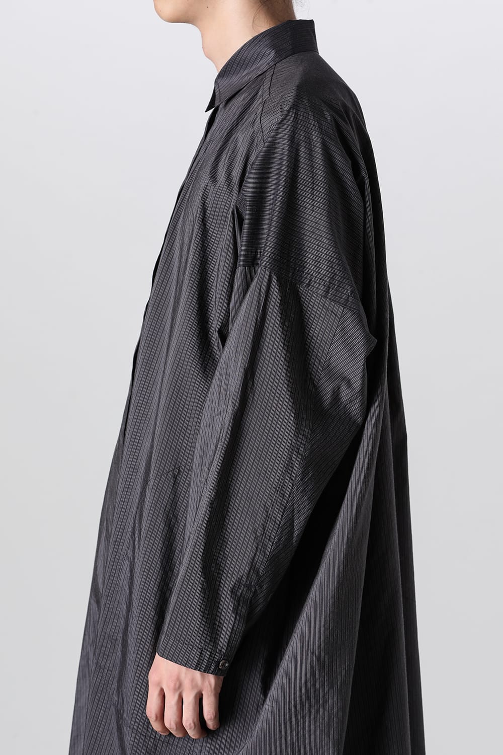 SHIRT#95 Anthracite Ridge Striped Shirting