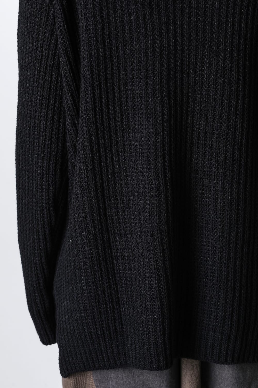 Knit long sleeve loose fit Black