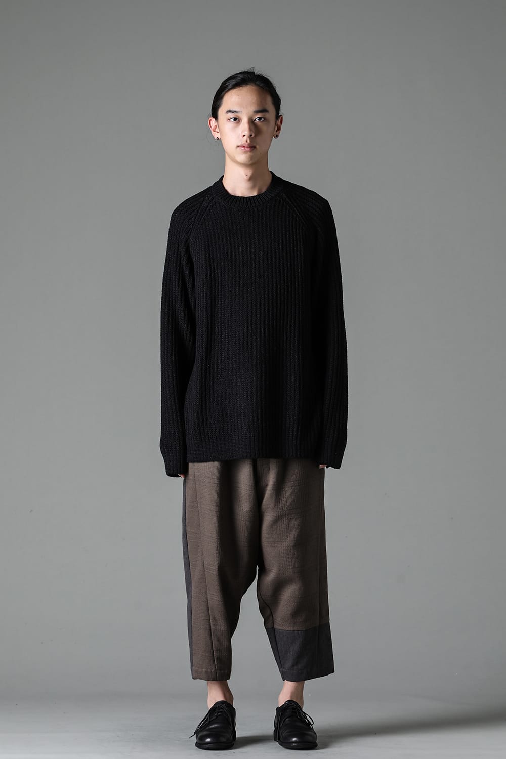 Knit long sleeve loose fit Black