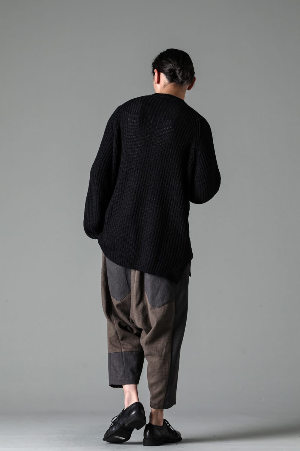 Knit long sleeve loose fit Black
