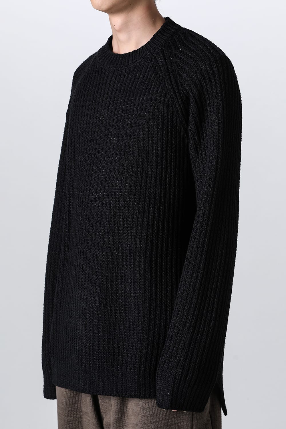 Knit long sleeve loose fit Black