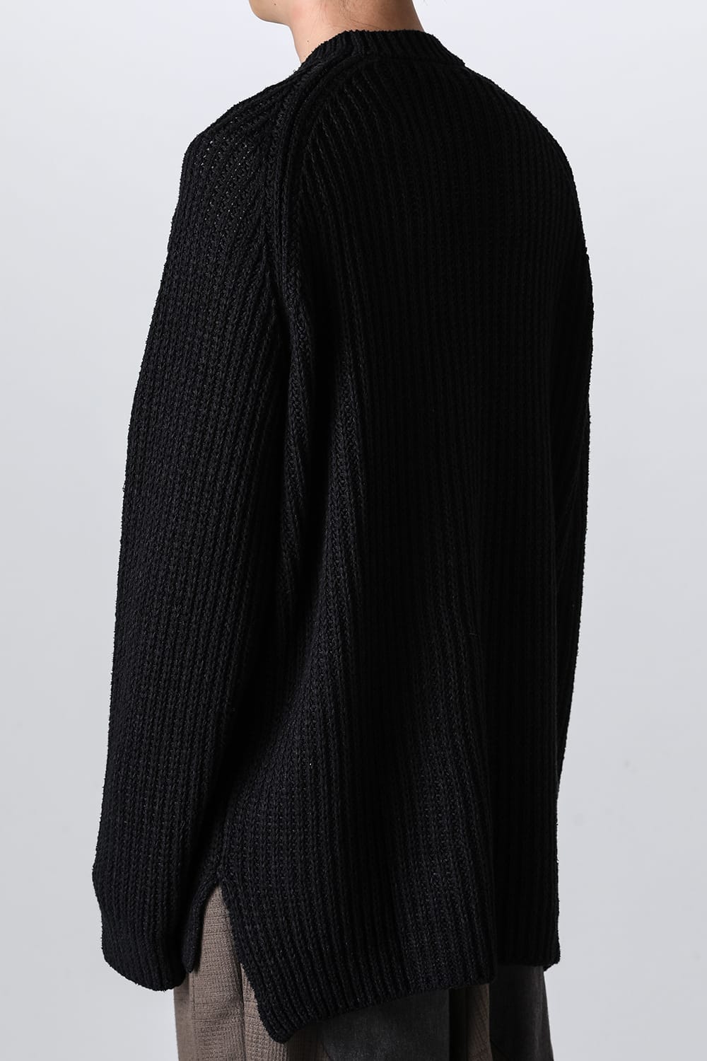 Knit long sleeve loose fit Black