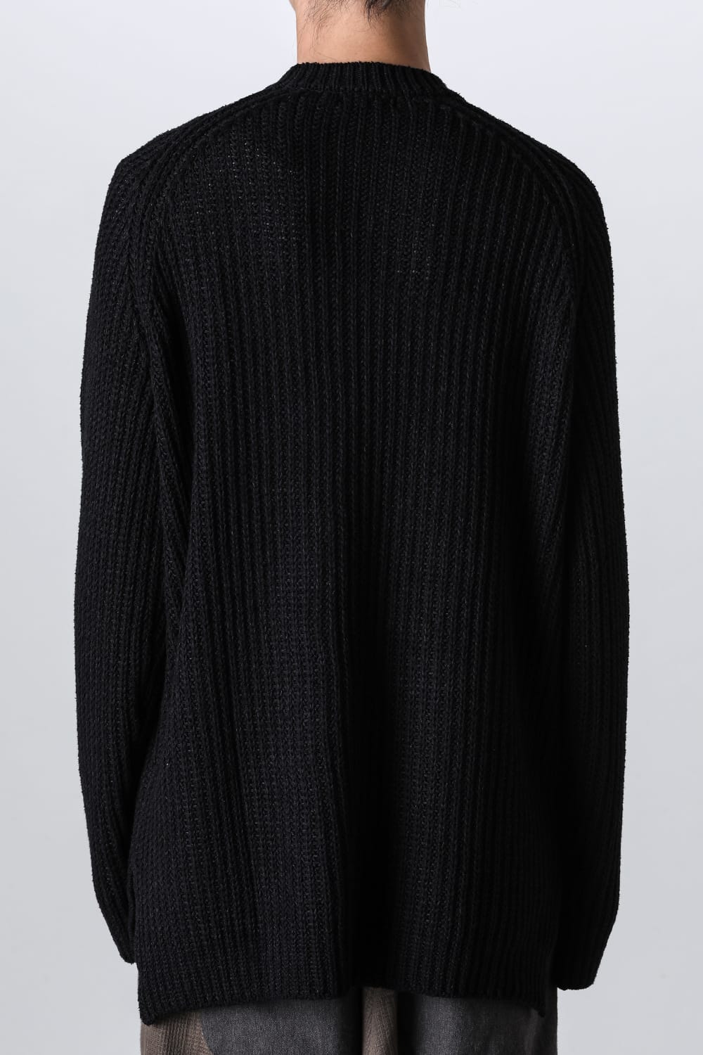 Knit long sleeve loose fit Black