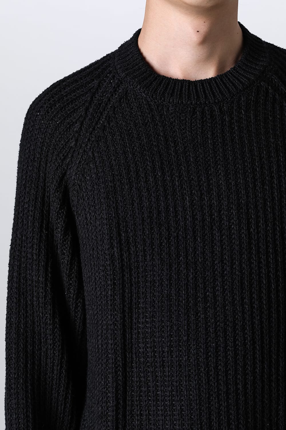 Knit long sleeve loose fit Black