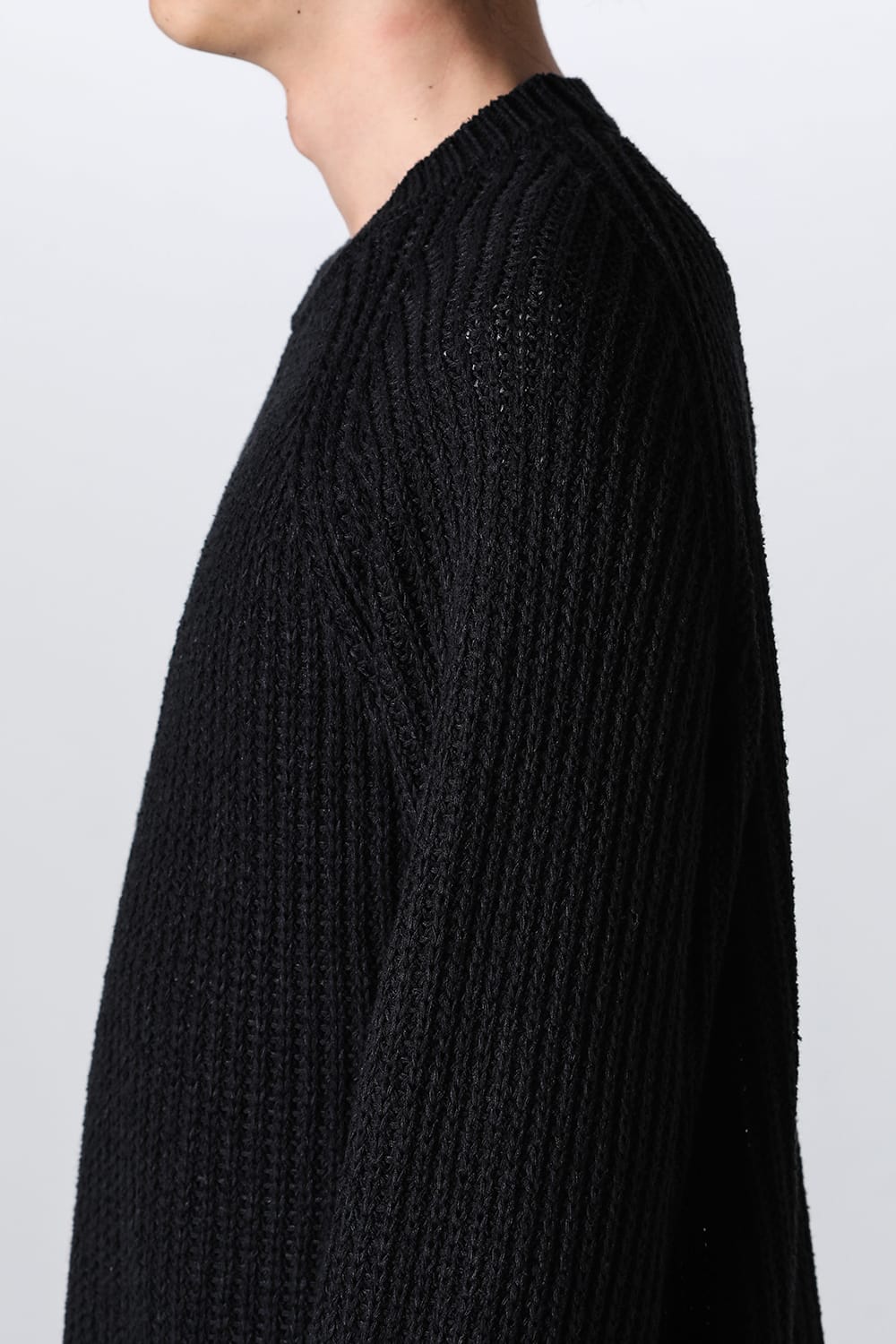 Knit long sleeve loose fit Black