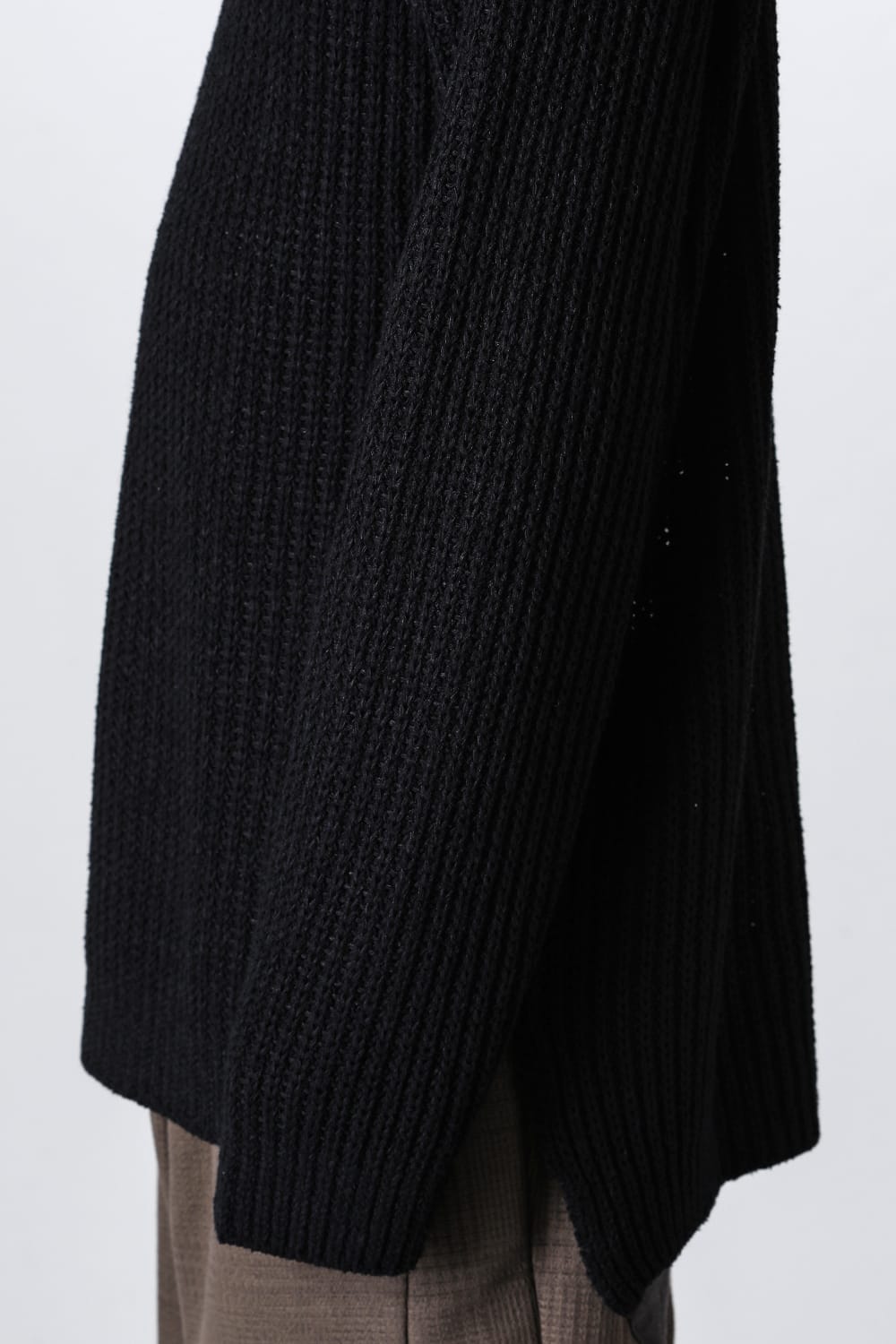 Knit long sleeve loose fit Black