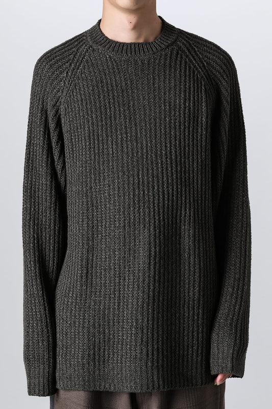 Knit long sleeve loose fit Olive