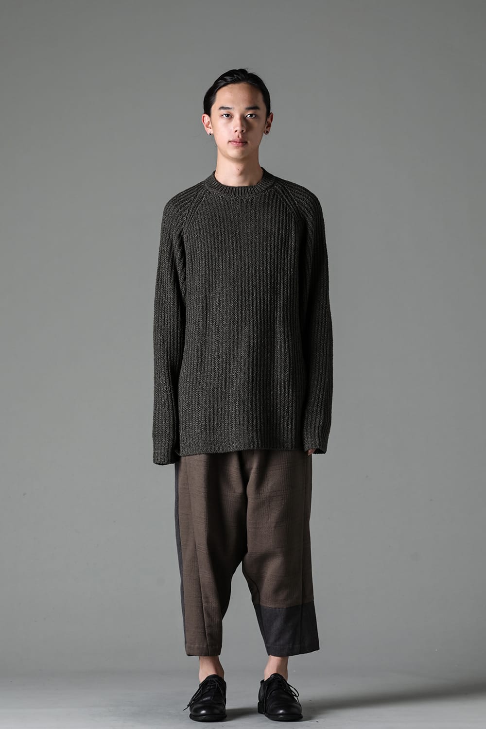 Knit long sleeve loose fit Olive