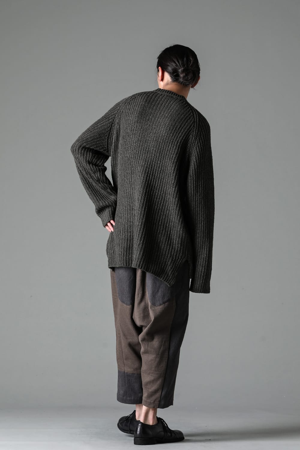 Knit long sleeve loose fit Olive