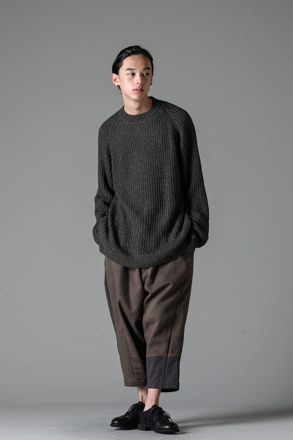 Knit long sleeve loose fit Olive