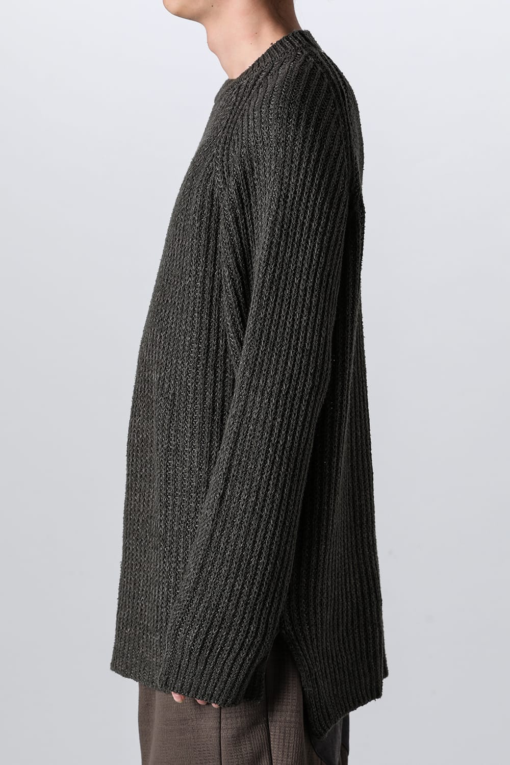 Knit long sleeve loose fit Olive