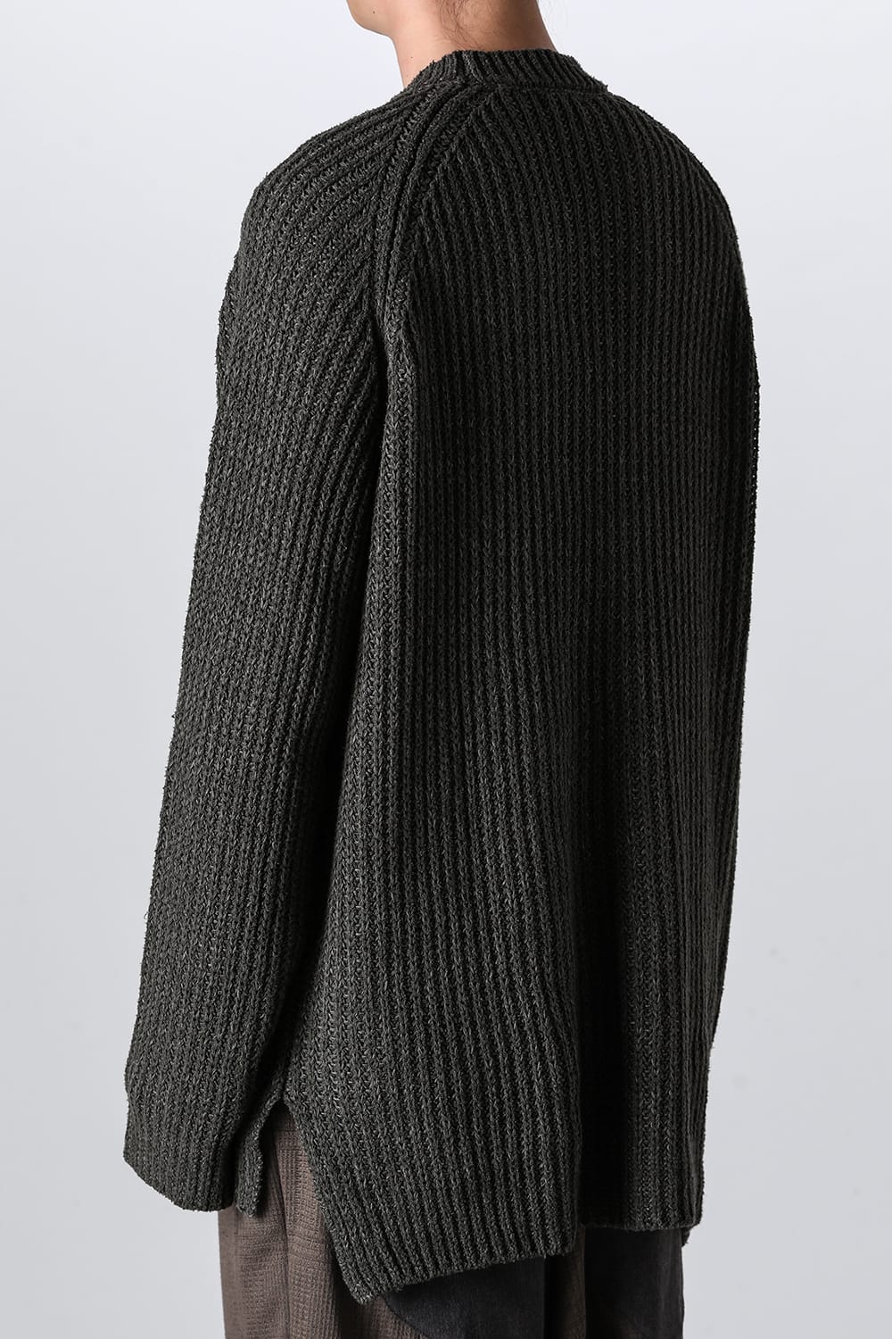 Knit long sleeve loose fit Olive