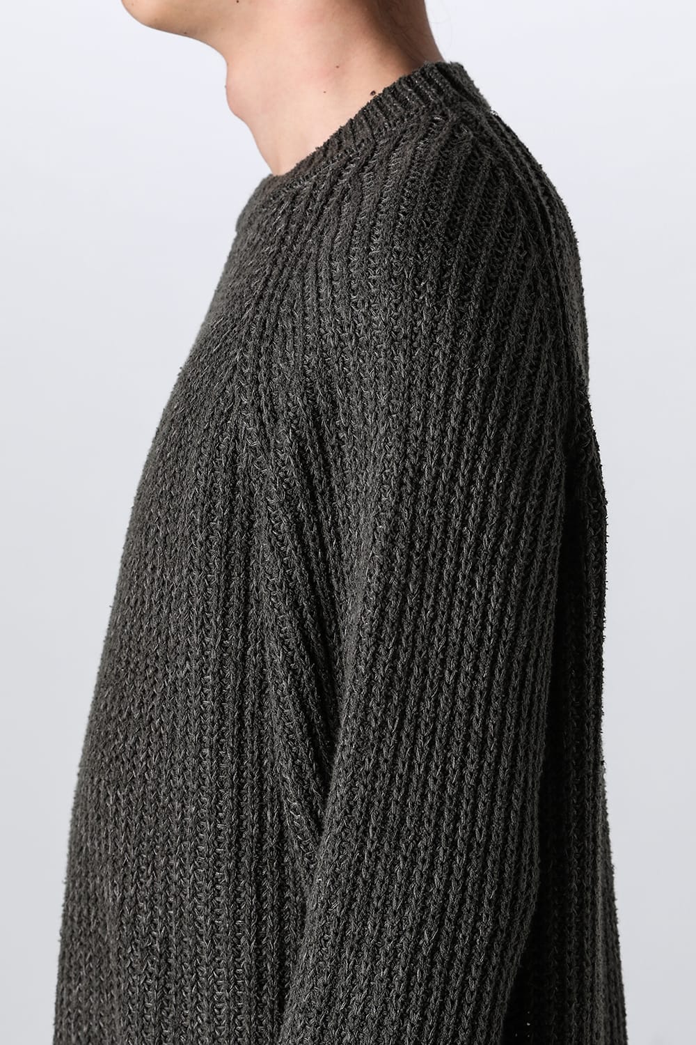 Knit long sleeve loose fit Olive