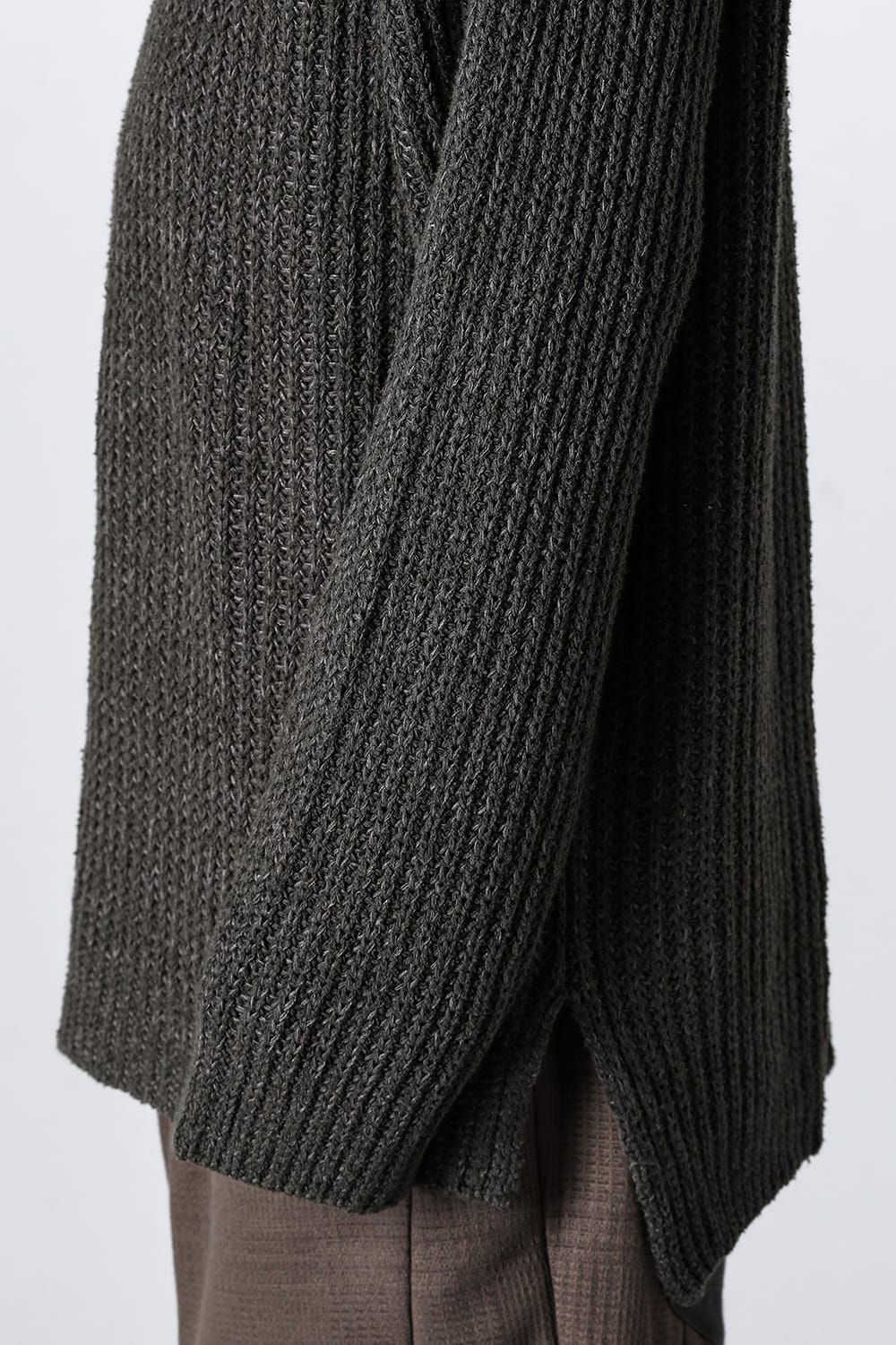 Knit long sleeve loose fit Olive