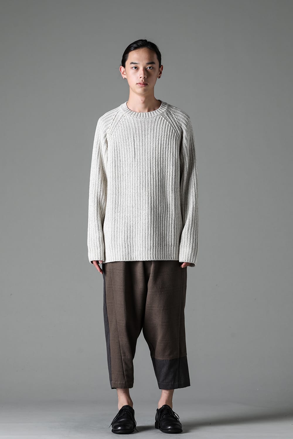 Knit long sleeve loose fit White