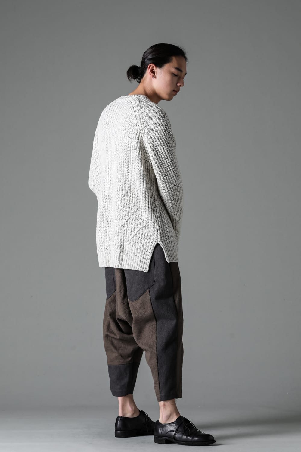 Knit long sleeve loose fit White