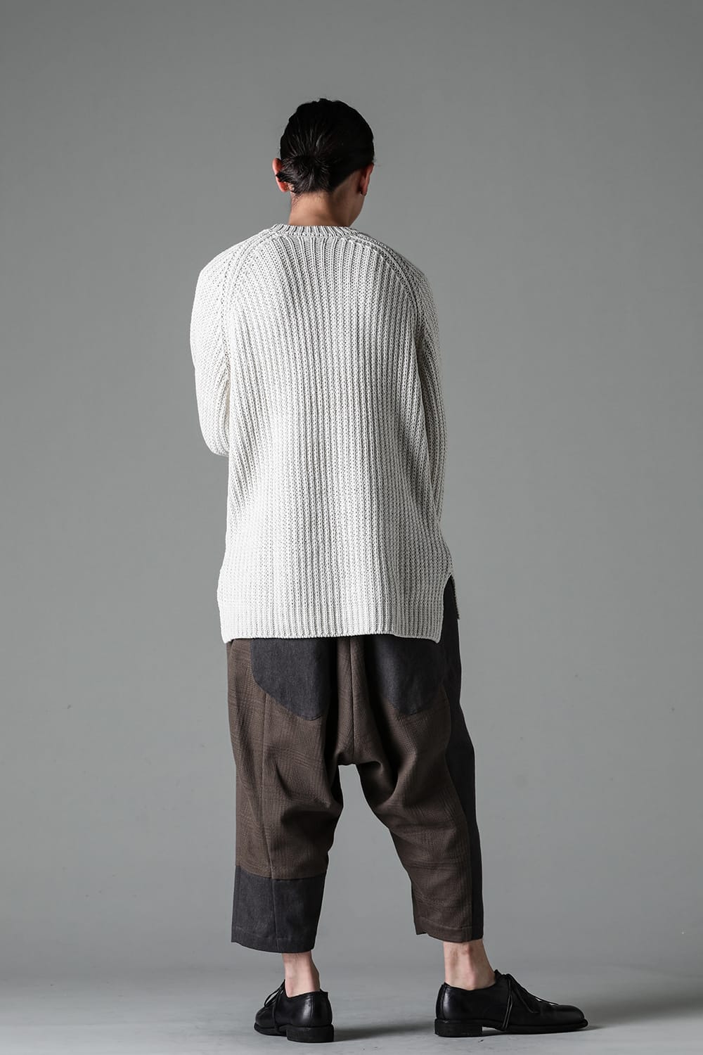 Knit long sleeve loose fit White