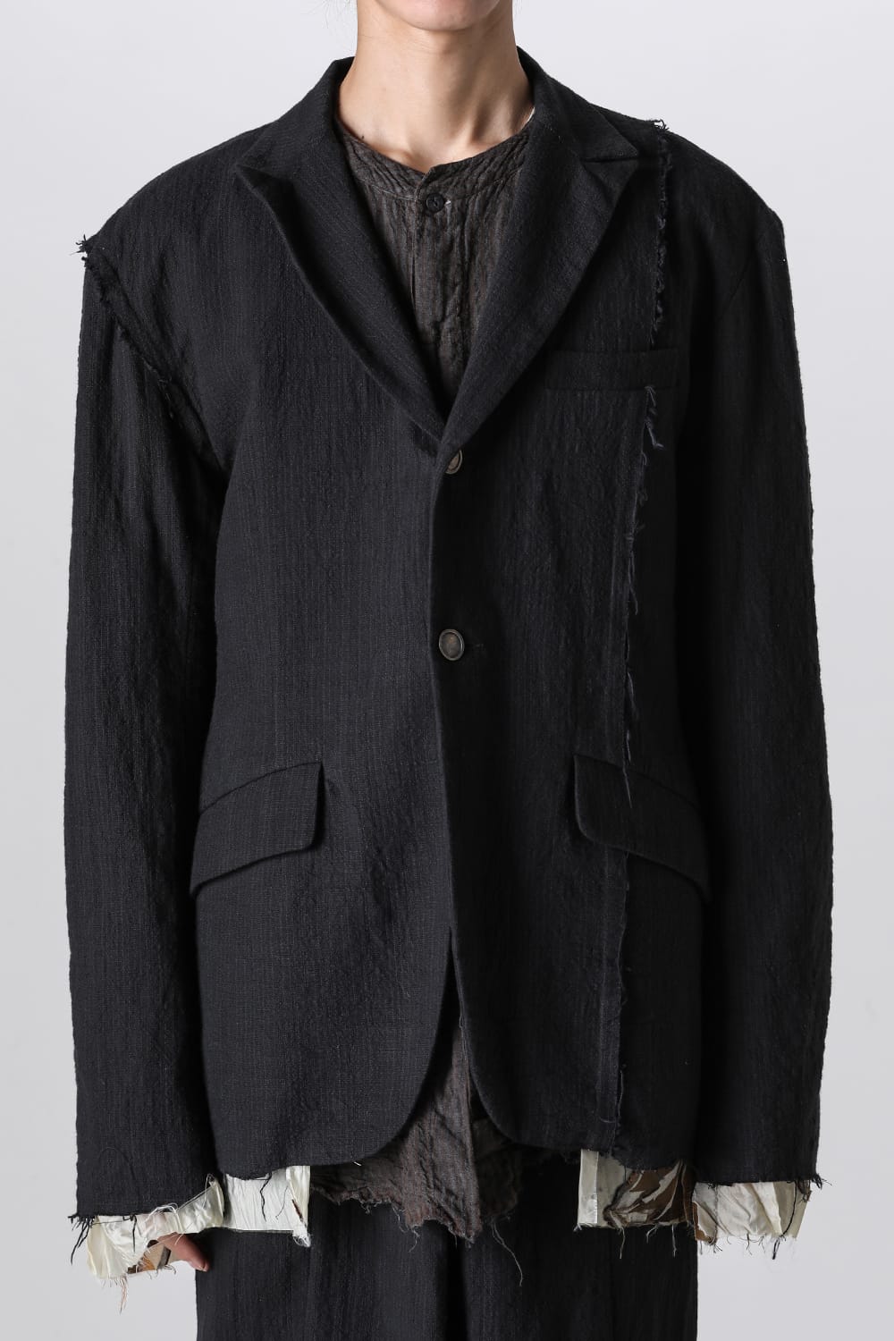 Hand Dyed Rawing Tailored Blazer