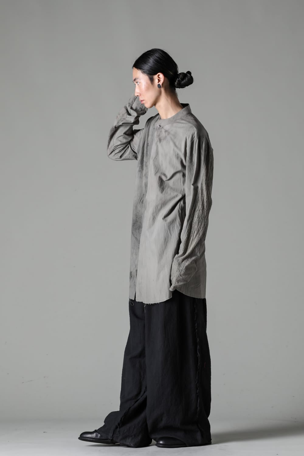 Hand Dyed Rawing Wide Legs Trouser