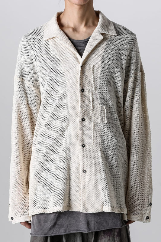 ロングスリーブ モーダントダイ ニットシャツ